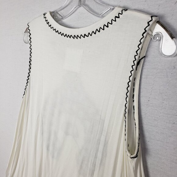 Double D Ranch Tunic Top Western Print Embroidered Fringe Stretch size M Boho - Picture 9 of 12